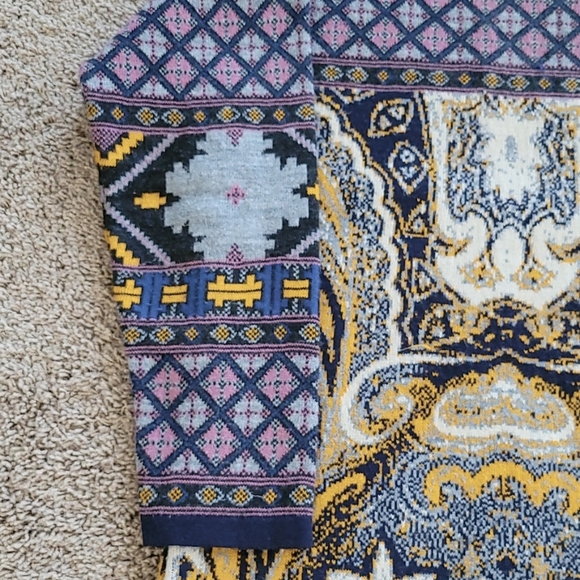 Rich Color Long Sleeve Knitted Dress Made in Spain Size M - Picture 5 of 14